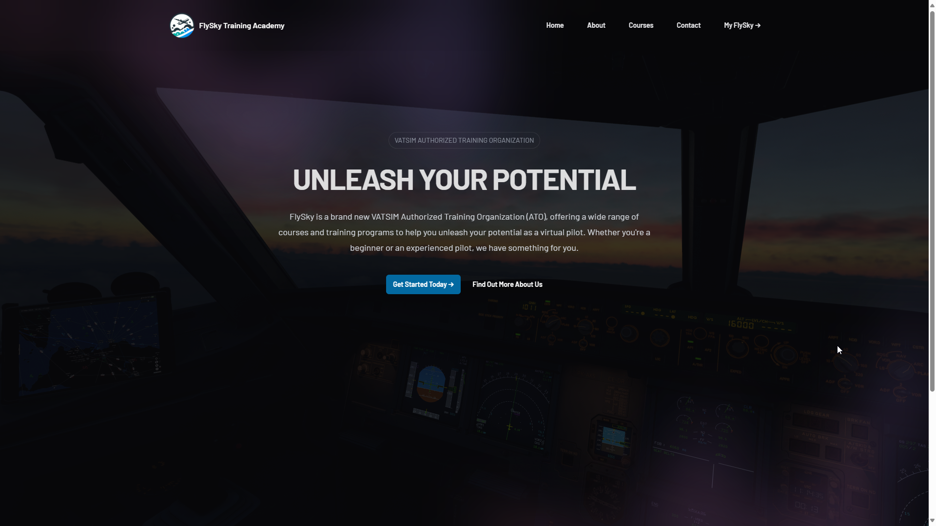 FlySky Training - Virtual Flight Website